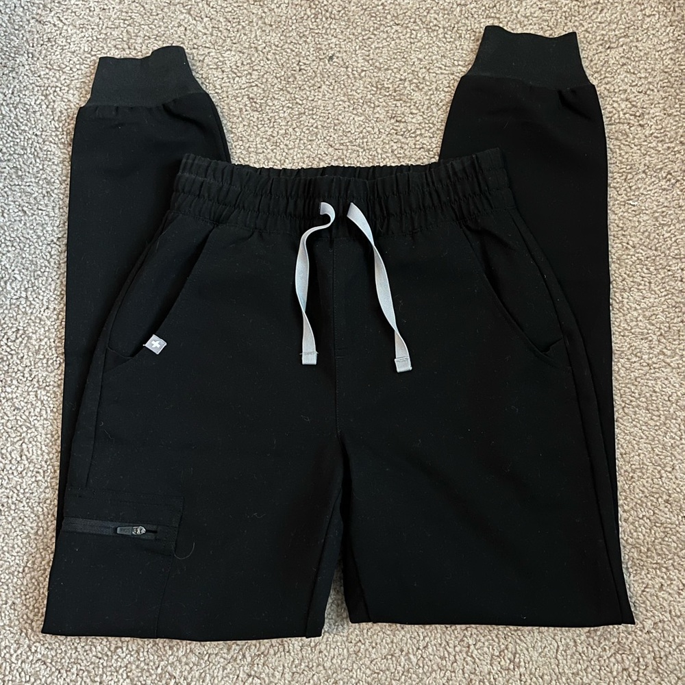 Figs High Waisted Zamora Joggers - XXS Black